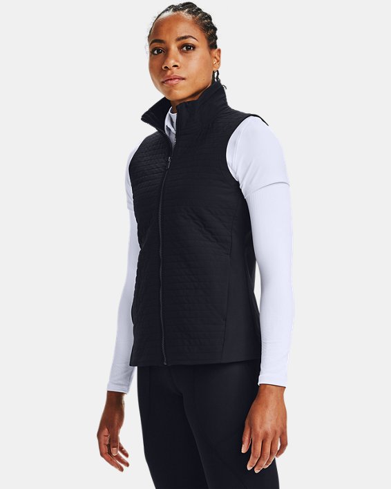 Women's UA Storm Revo Full Zip Vest, Black, pdpMainDesktop image number 0